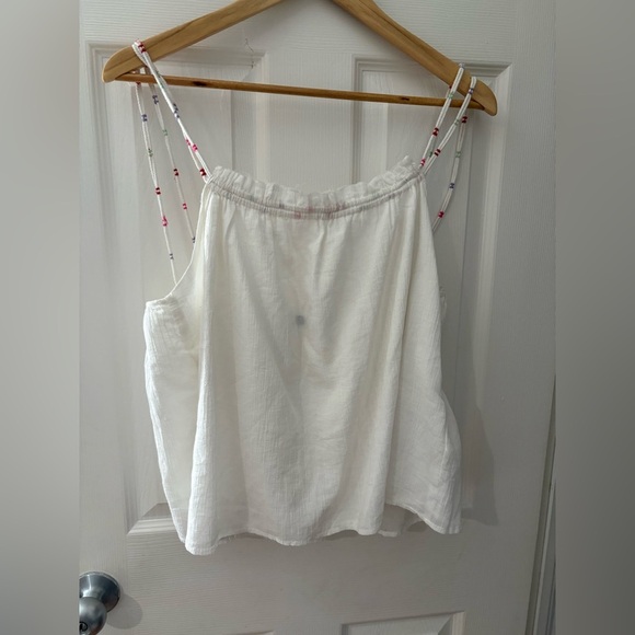 Elegant White Strappy Women's Top - Picture 3 of 12